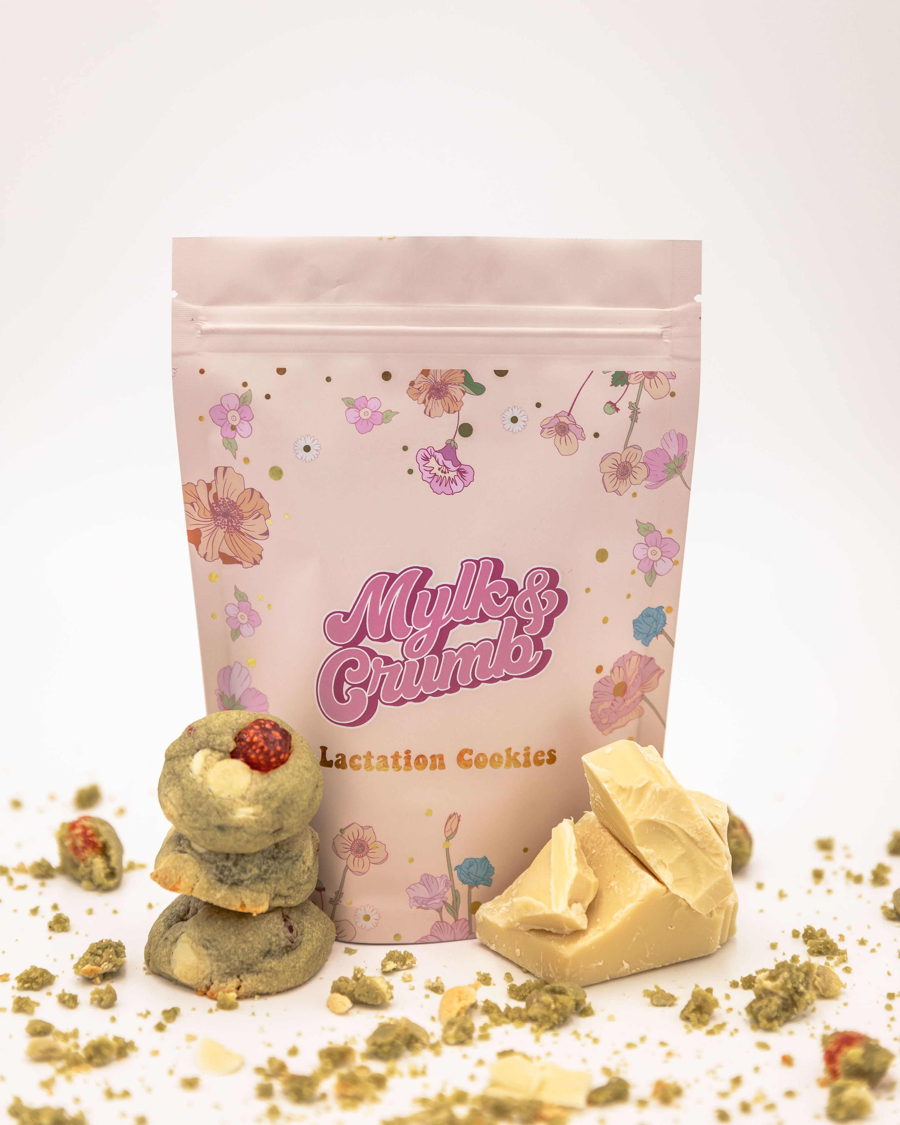 Lactation cookies - Matcha Strawberry White Choc Chip